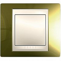 Рамка 1 пост UNICA ХАМЕЛЕОН, золотой | код. MGU66.002.504 | Schneider Electric